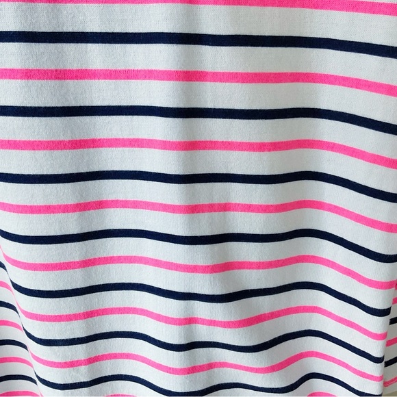 Joules Harbour Boat Neck Striped Breton Top in Neon Multi - Picture 4 of 11